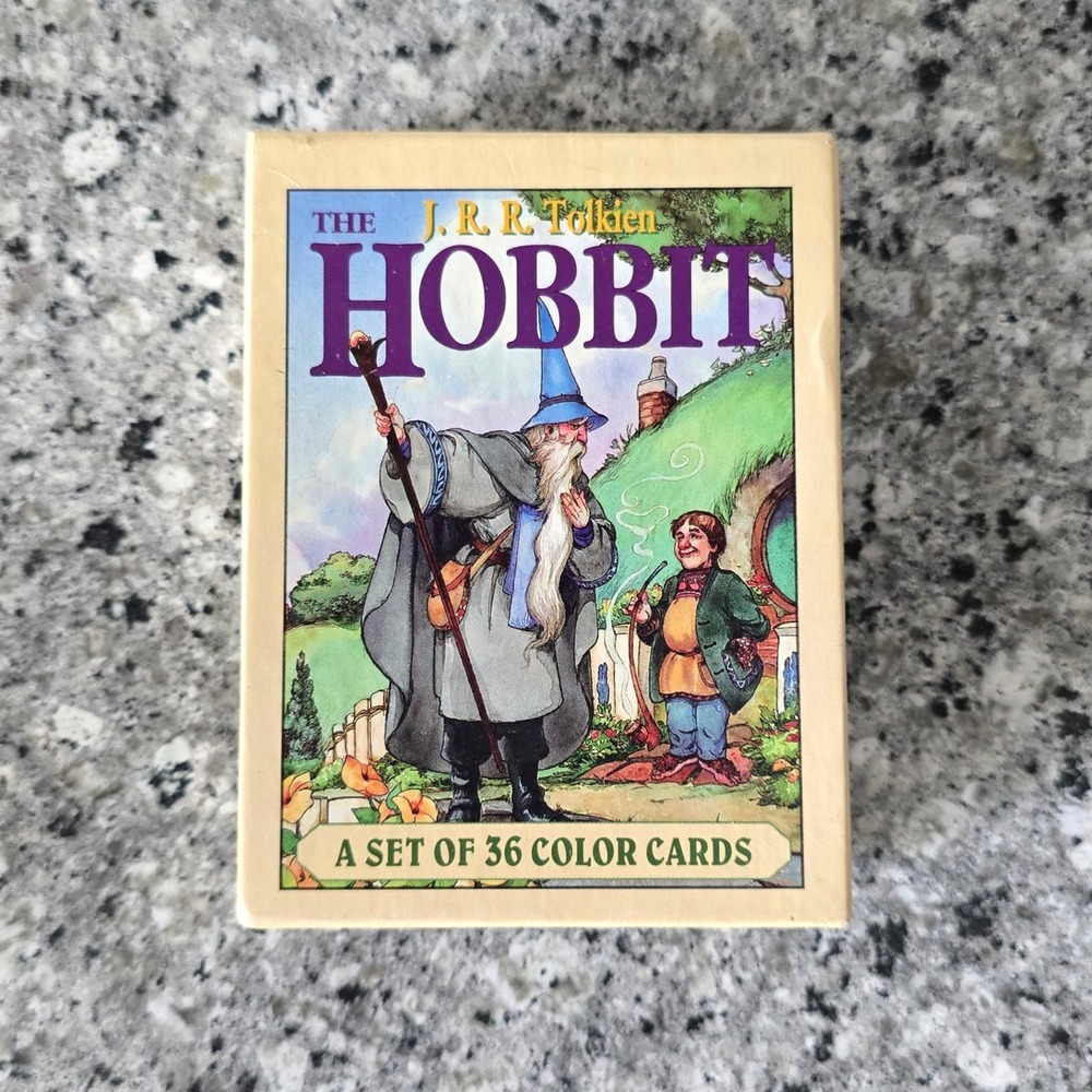J.R.R. Tolkien The Hobbit 1992 Trading Card Set 36 Color Cards Complete Wenzel